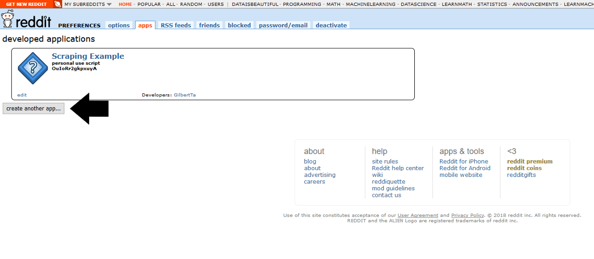 Reddit Application