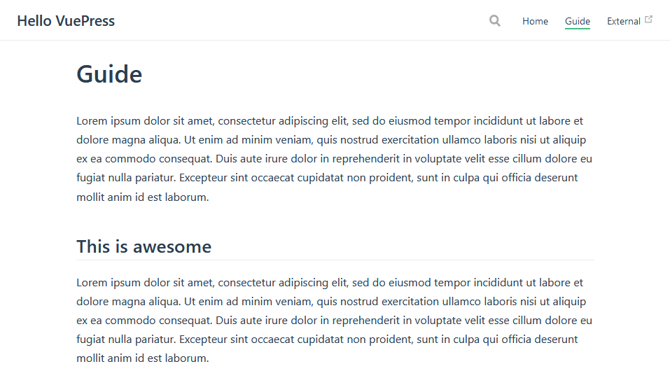Guide Page