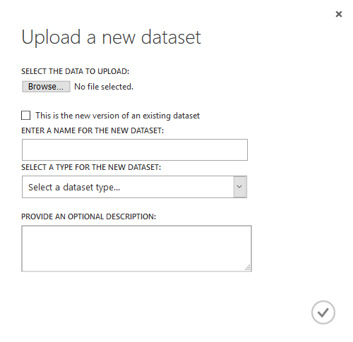 Upload data
