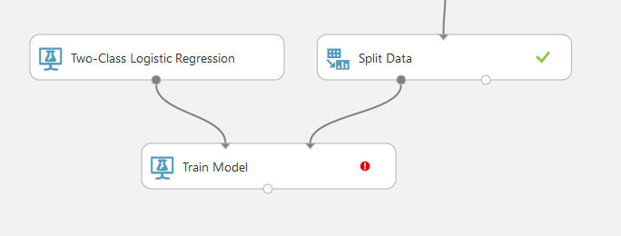 Connecting the model and data to the Train Model module
